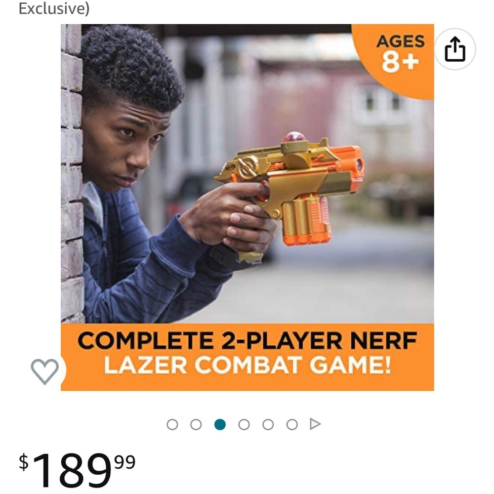 Nerf 2 person laser tag system. New in open box. Retails 189. Asking 50 - Picture 5 of 12